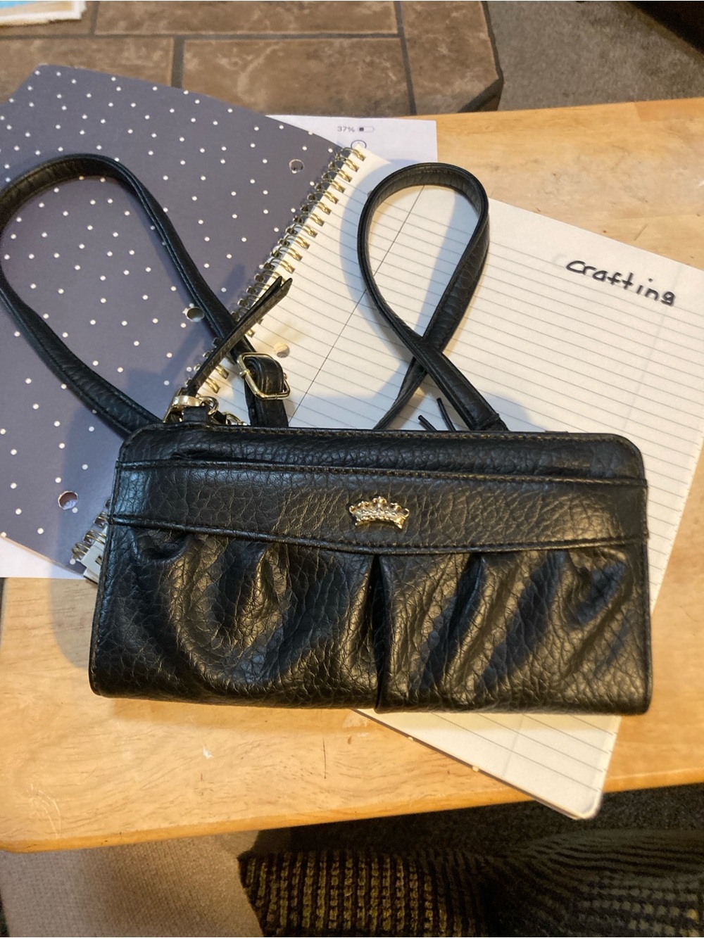 Juicy Couture ranch black leather bag